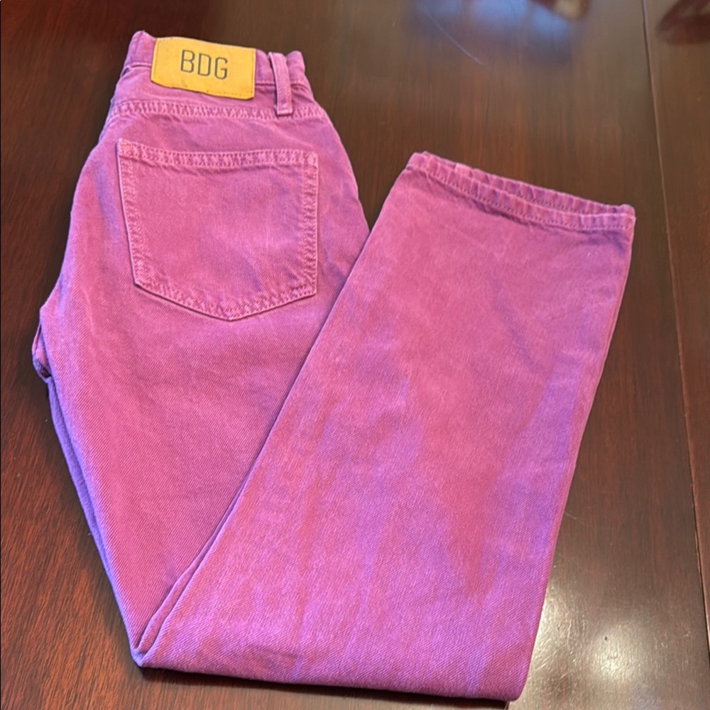 Purple BDG Cowboy Jeans. Size 24.